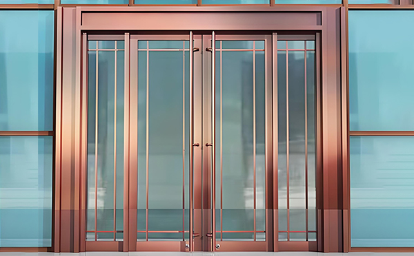 碑林玻璃地弹门